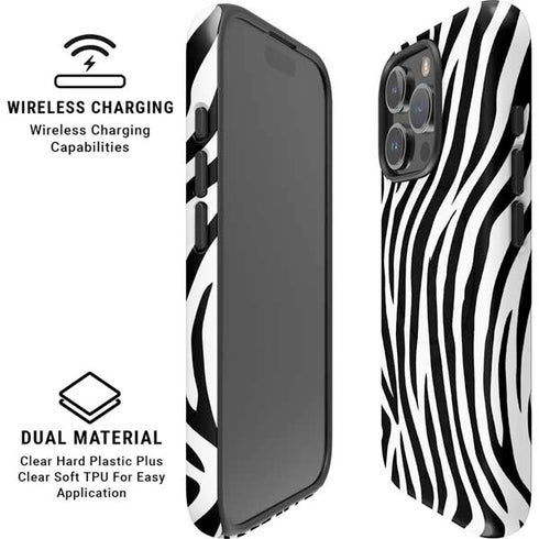 Zebra Print iPhone 16 Pro Magsafe Impact Case